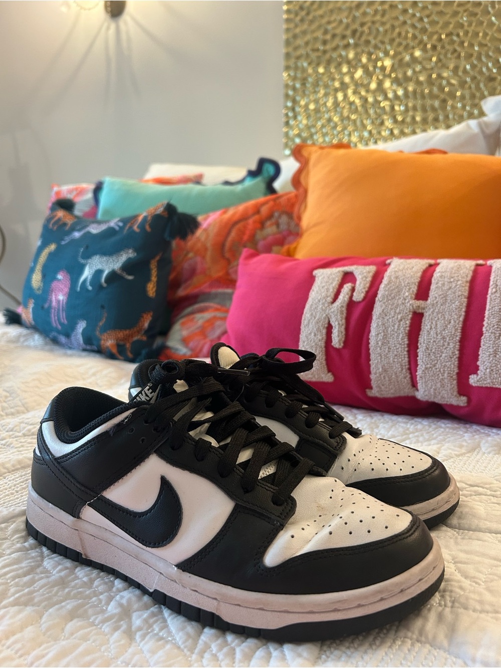Nike Black and White Panda Dunks Low-Top